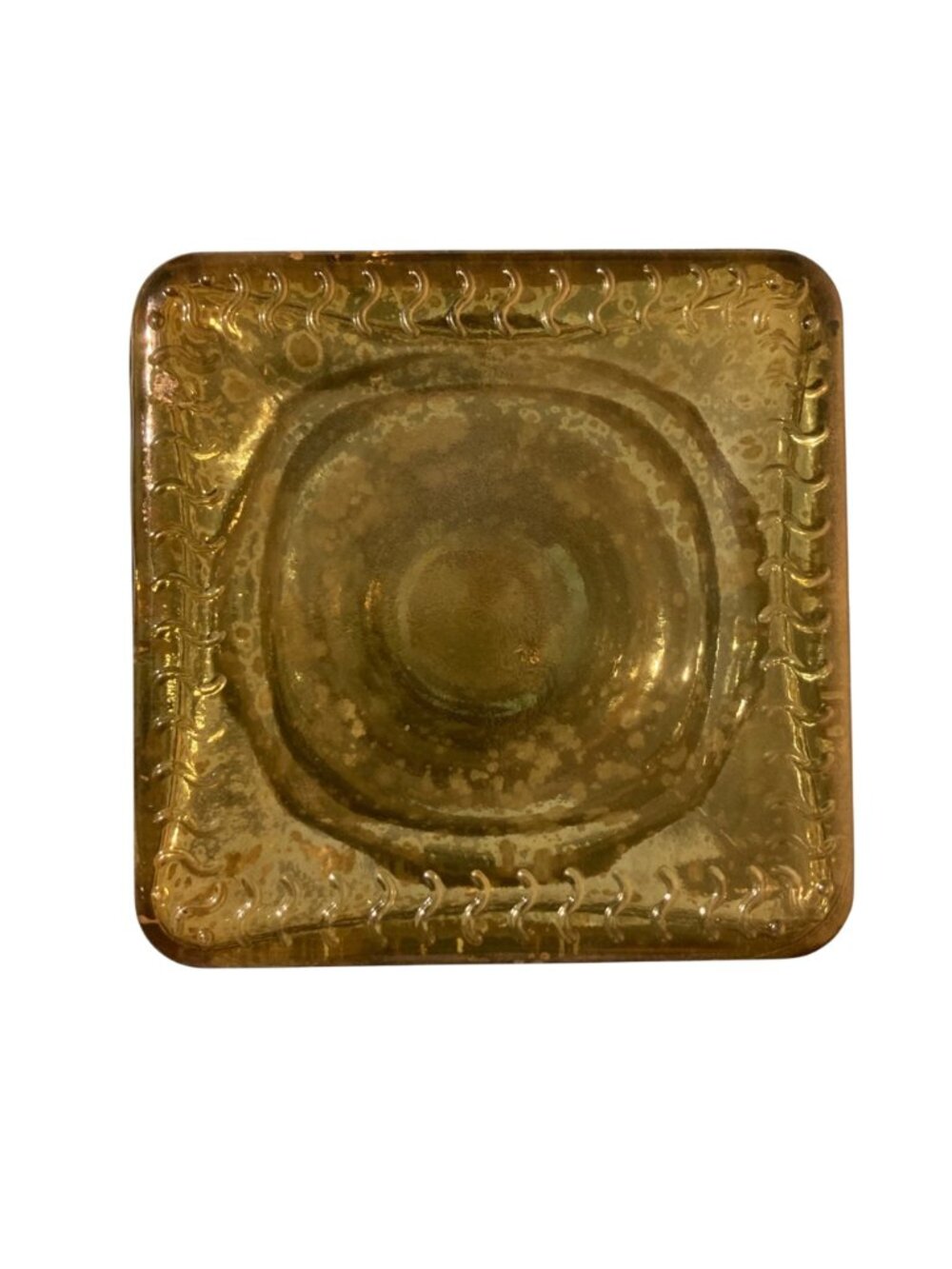 San Miguel Glass Vase Or Candle Holder With Antiqued Mirror Finish - Picture 7 of 9